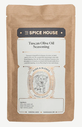 A packet of seasoning from The Spice House.