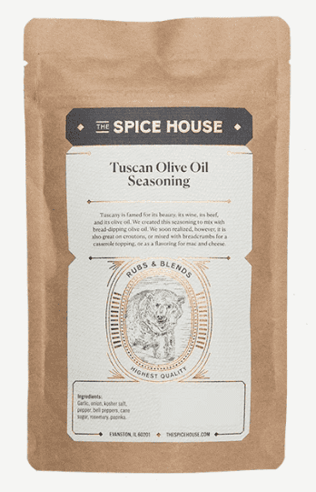 A packet of seasoning from The Spice House.