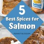 The photo collage shows the salmon being cooked in 4 different ways.