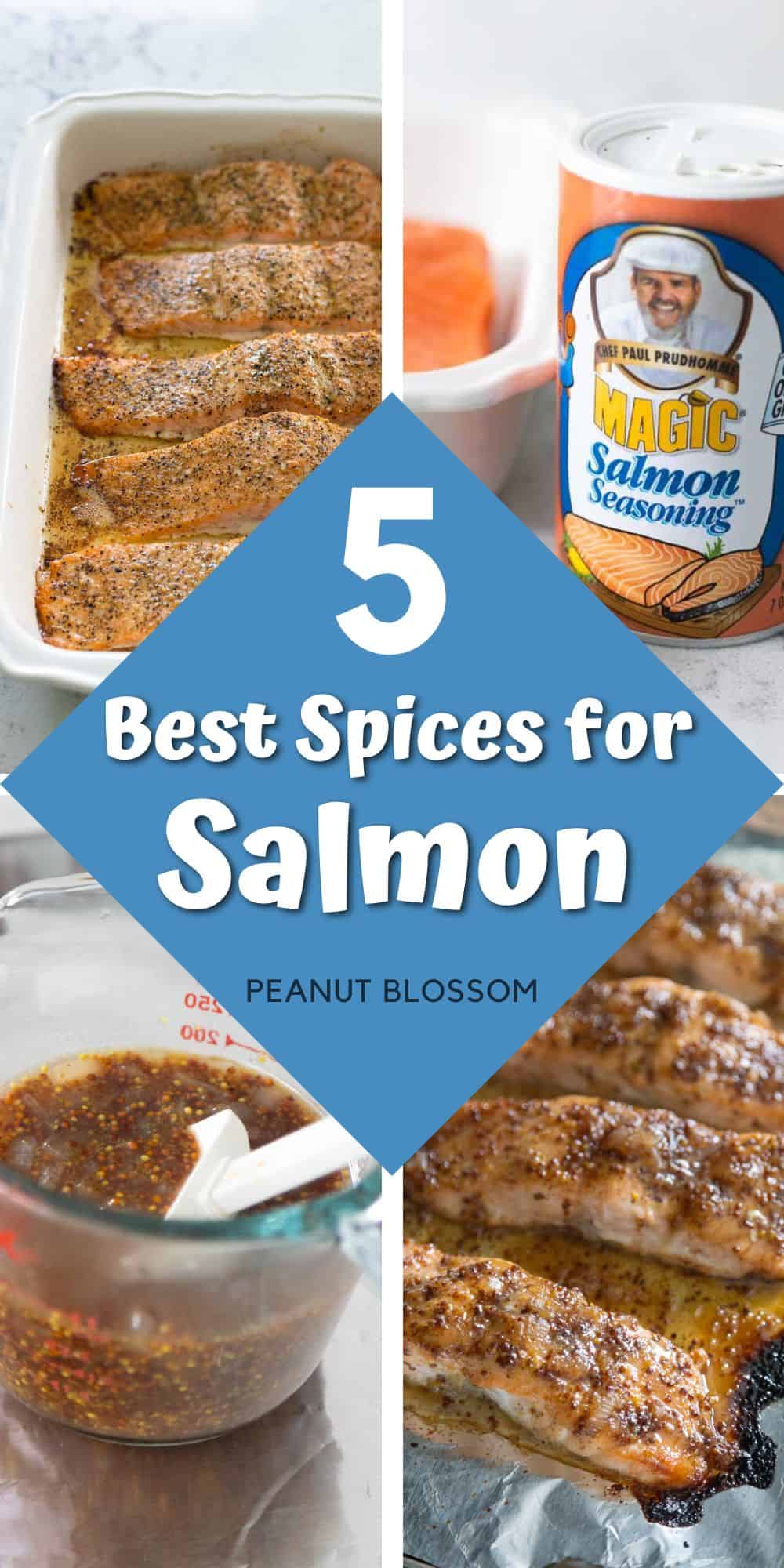 The photo collage shows the salmon being cooked in 4 different ways.