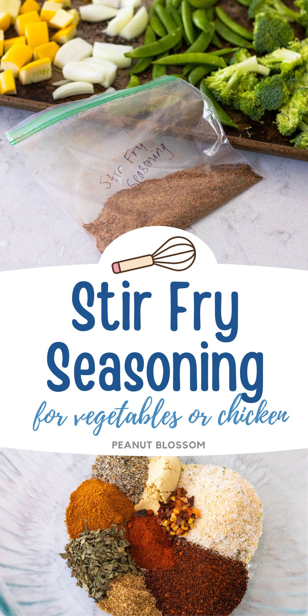 Stir Fry Seasoning for Chicken and Vegetables - Peanut Blossom