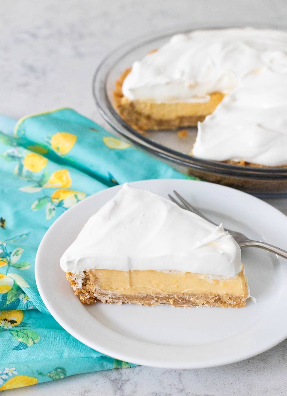 A North Carolina lemon pie uses the saltine cracker pie crust as the base.