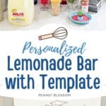The photo collage shows the lemonade bar next to a close up of the drink menu.