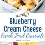 The photo collage shows the breakfast casserole next to the ingredients needed to make it.